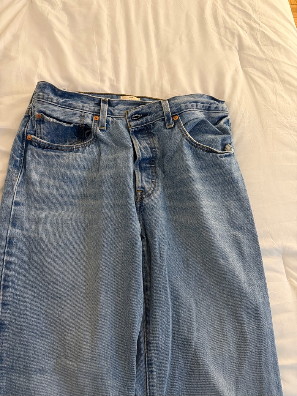 Levis Blue women’s 501 90s Straight-Leg Jeans - Picture 5 of 5